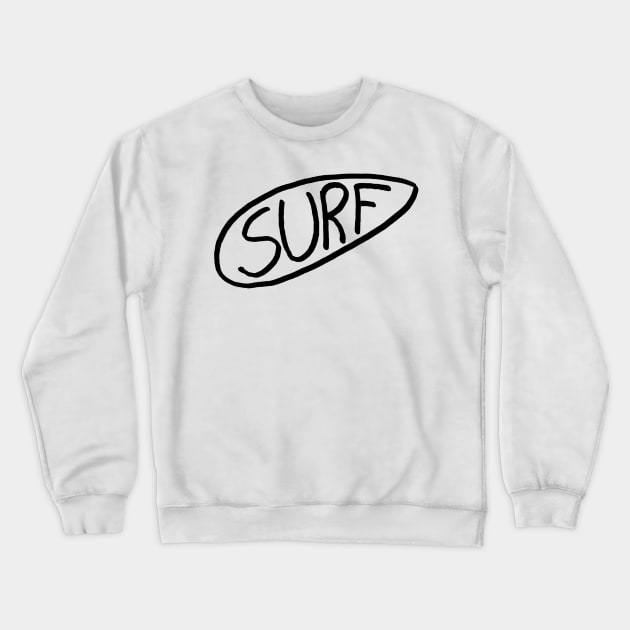 Surf Crewneck Sweatshirt by ghjura